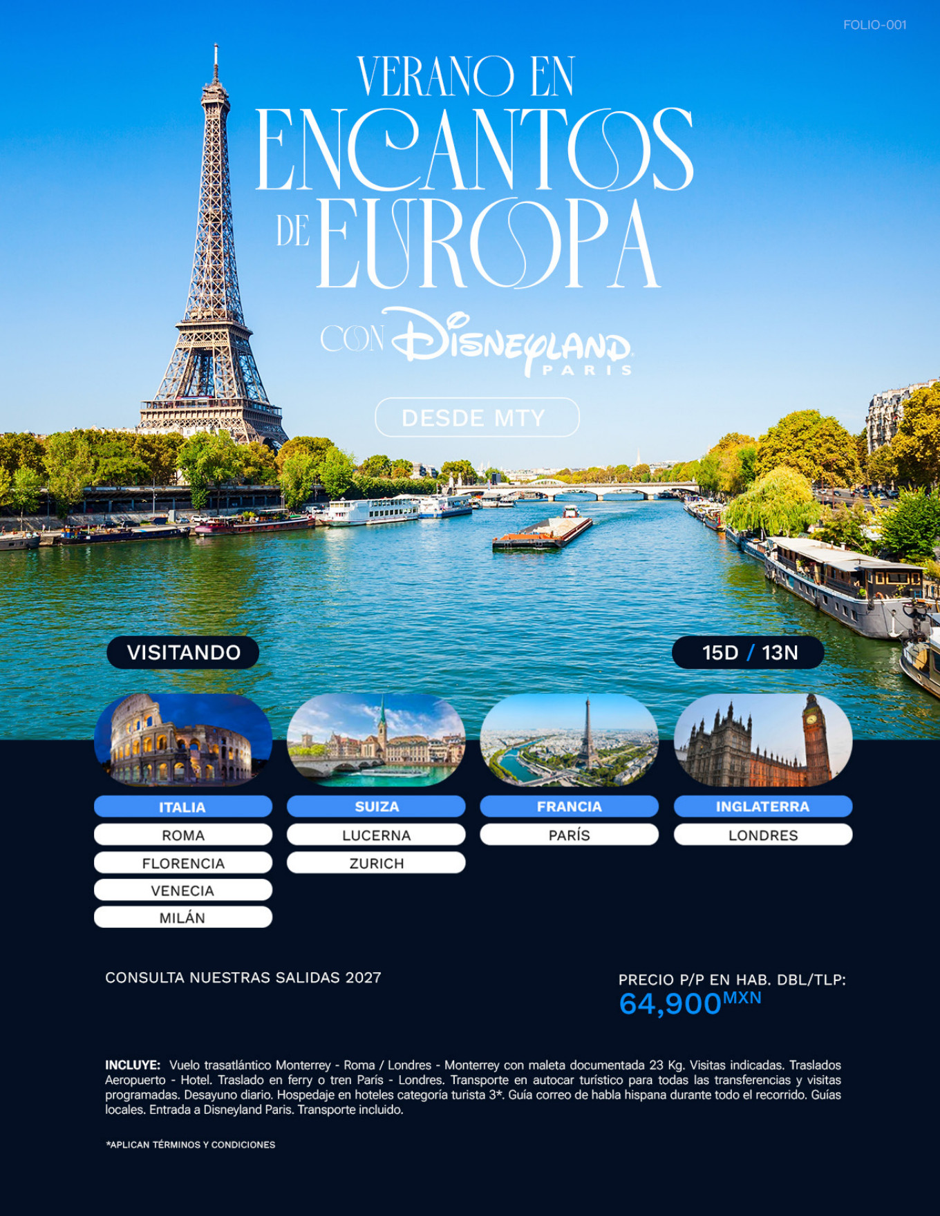 Encantos de Europa con Disneyland París · Verano