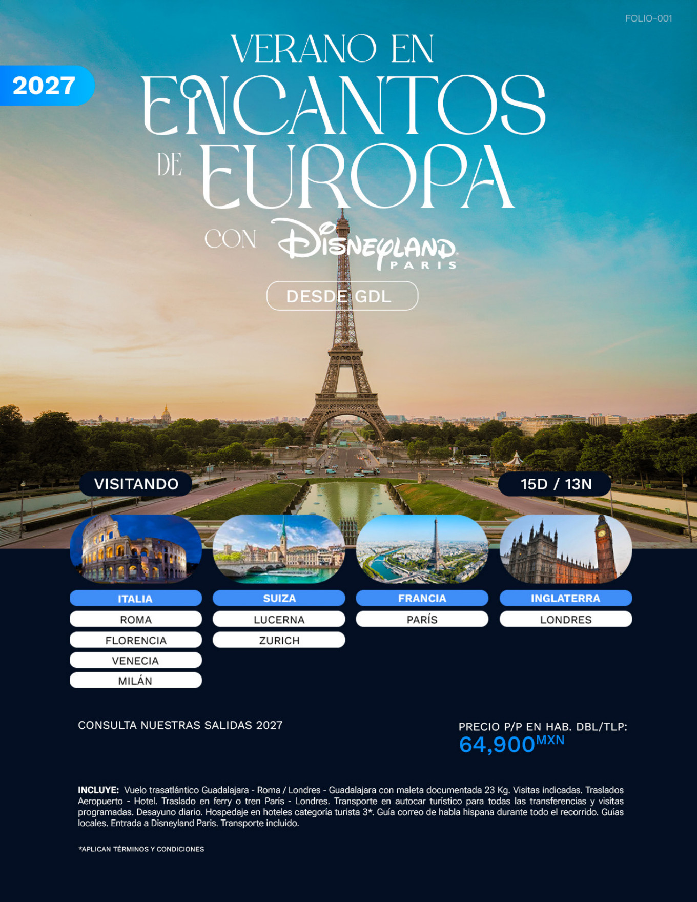 Encantos de Europa con Disneyland París · Verano