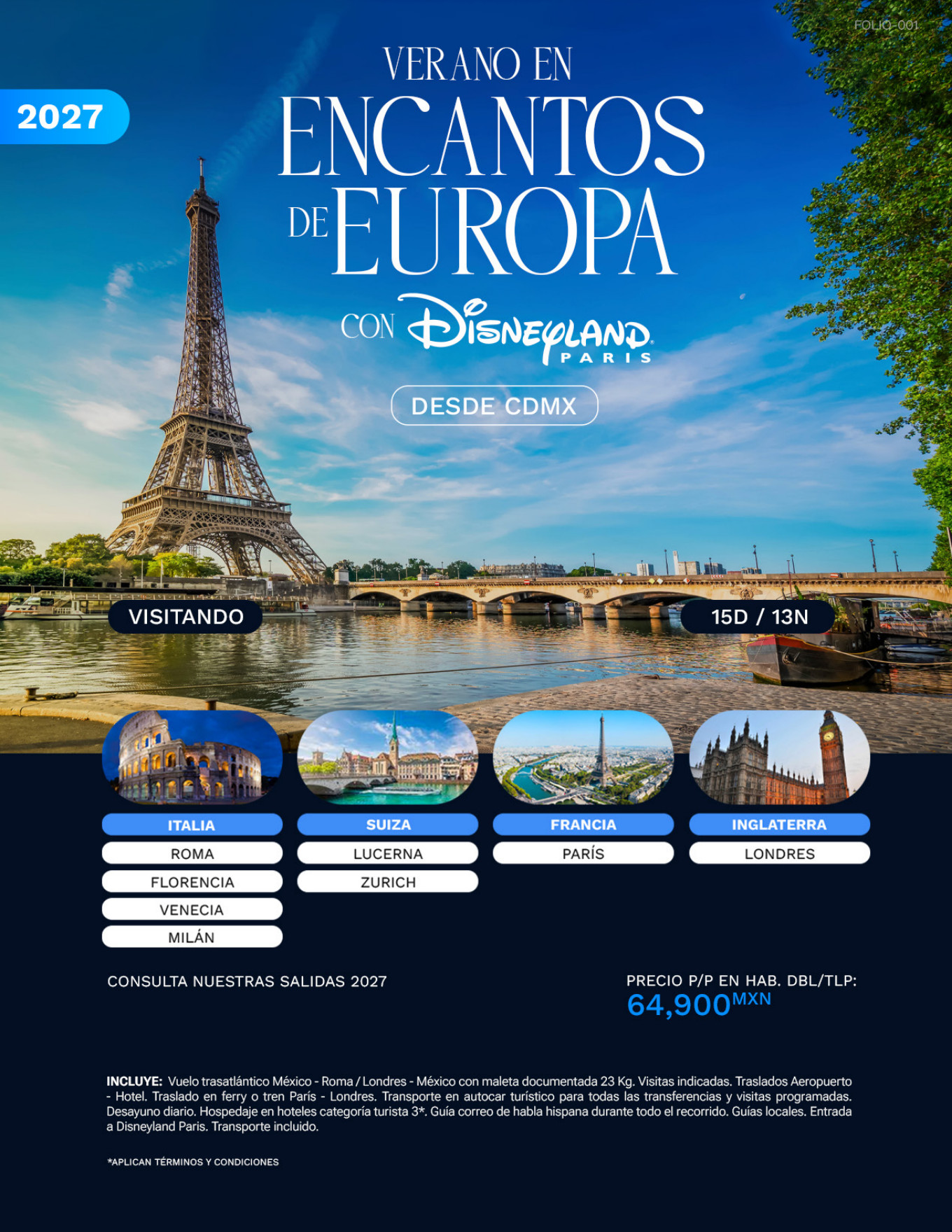 Encantos de Europa con Disneyland París · Verano
