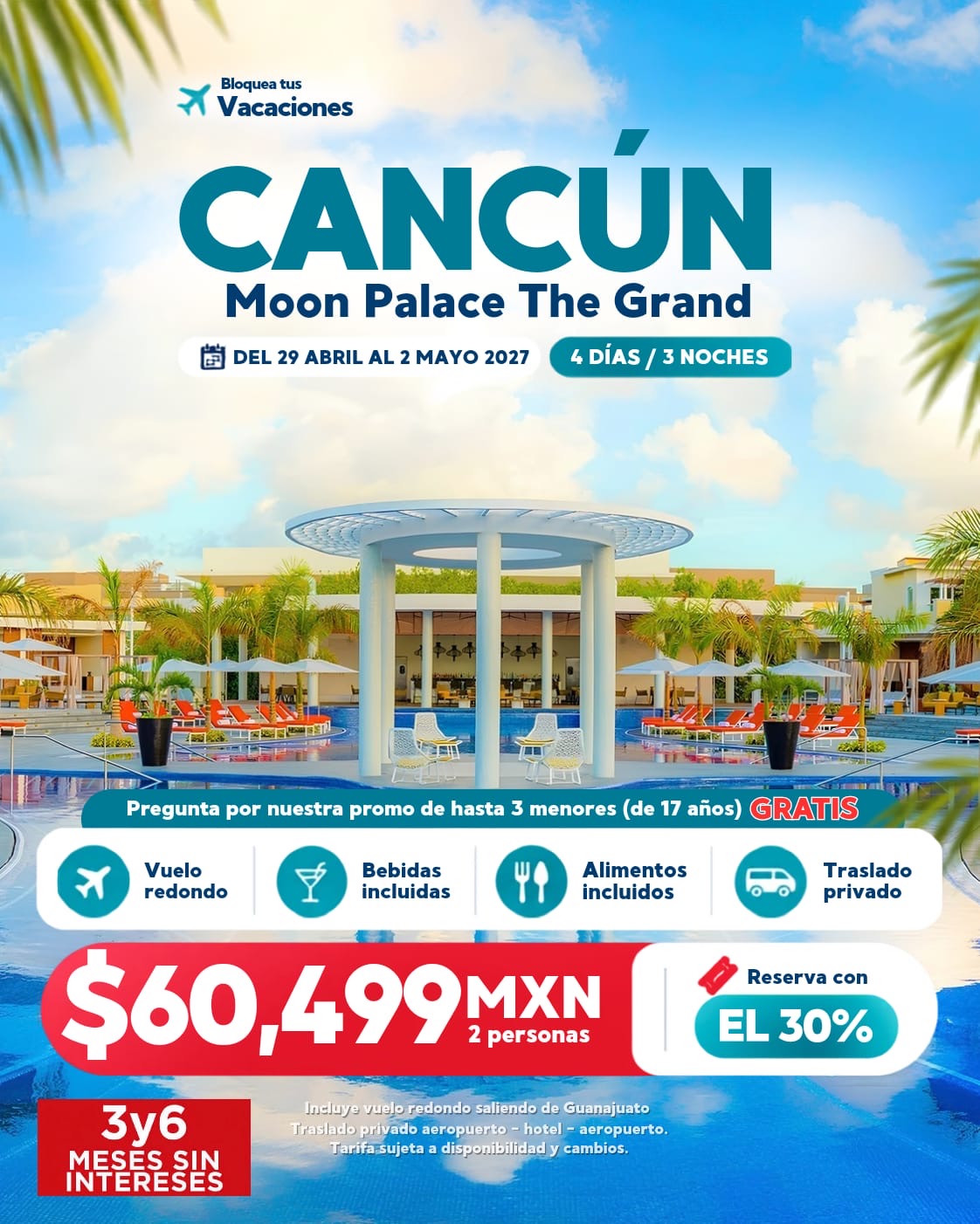 Paquete a Moon Palace The Grand saliendo desde Bajío